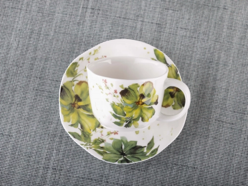 Чайный набор Green Line: чайник 1,3 л, чайные пары 2 штуки 250 мл 2 шт.