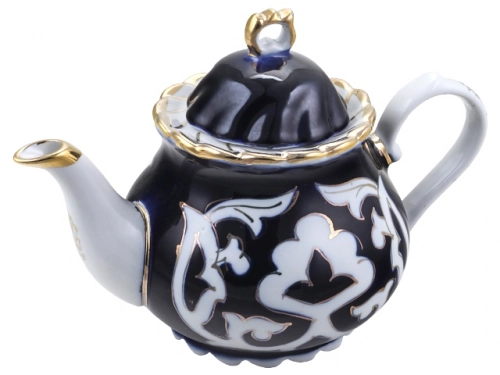 Чайник Пахта, Turon Porcelain, с золотом, 0.6 л 1 шт.