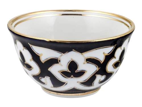 Пиала Пахта, Turon Porcelain, с золотом, Ø 8.5 см 1 шт.