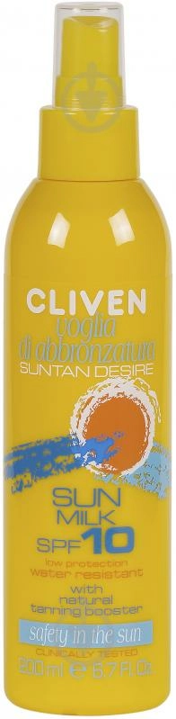 Кливен Cliven солнцезащитное молочко от загара 25 SPF Мыло жидкое 1 шт.