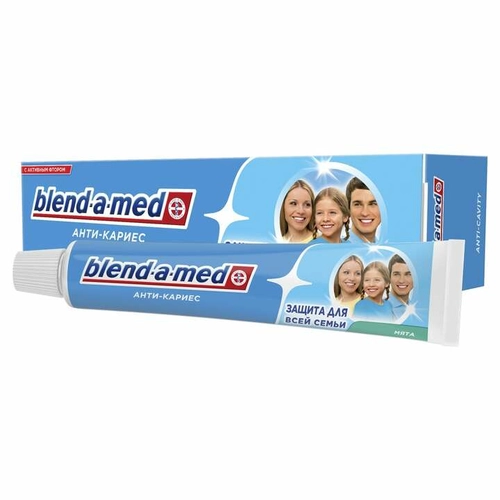 Зубная паста Blend a med анти кариес защита для всекй семьи мята Паста для местного применения 1 шт.