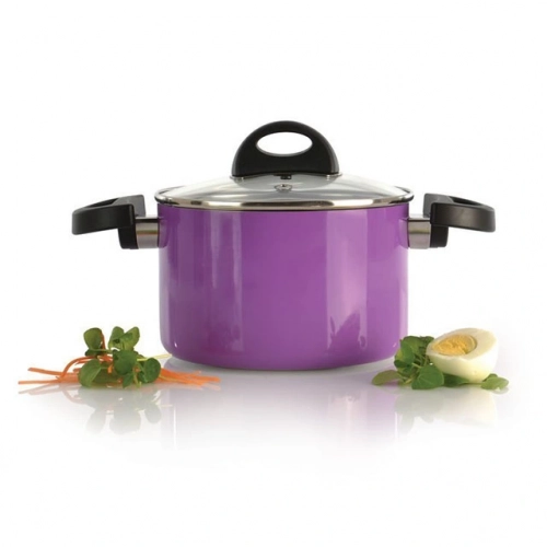 Кастрюля со стеклянной крышкой BergHOFF Eclipse, (фиолетовый) 2 л 1 шт.