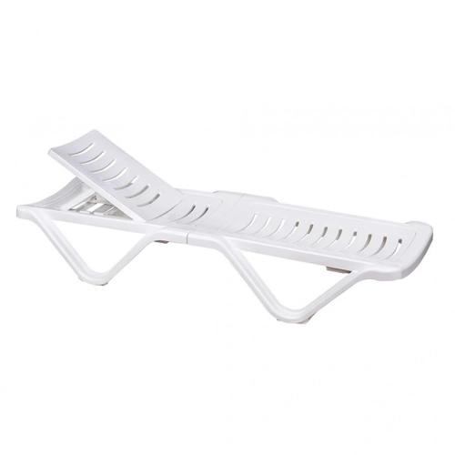 Шезлонг Альтернатива М3563, (белый), 192х62х32 Таблетки 1 шт.