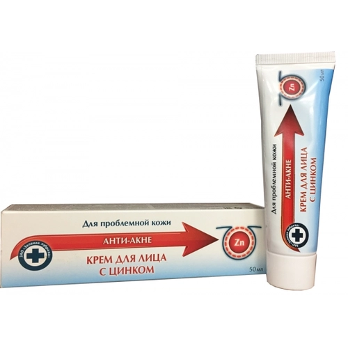 Анти акне с цинком крем для лица Крем 1 шт.
