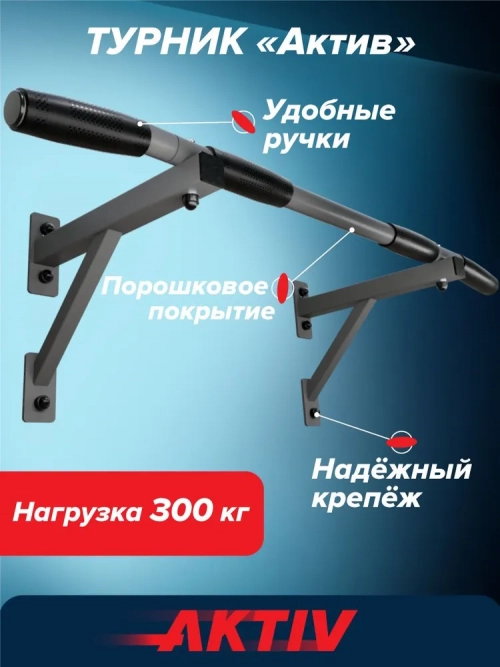 Турник настенный Aktiv разборный графит Absolute Brilliance 1 шт.