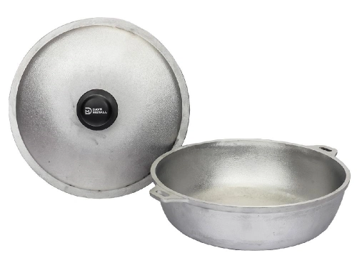 Жаровня алюминиевая с крышкой 260х80, DAVR METALL Кастрюли и жаровни 1 шт.